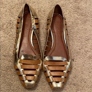 Elizabeth and James Leather Flats